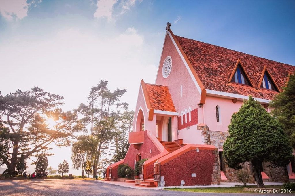 nhà thờ domaine, du lịch đà lạt mùa thu