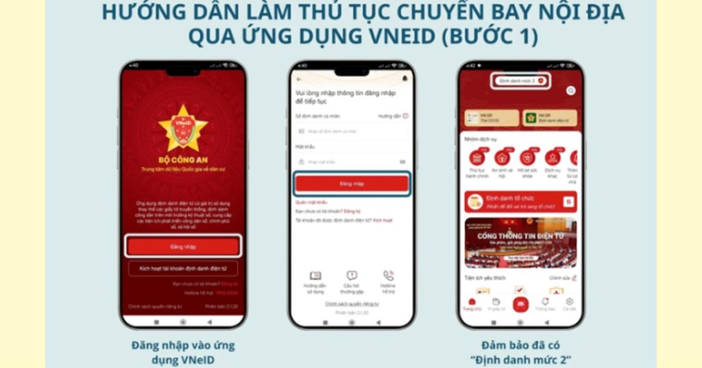 thủ tục bay nội địa bằng VNeID,VNeID thay căn cước bay nội địa,VNeID thay căn cước bay nội địa,quy định mới sân bay 2025