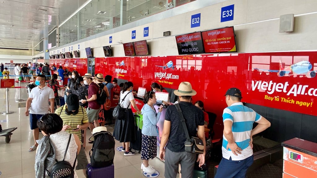 Quy định mới khi làm thủ tục sân bay,check-in online 100% sân bay, sinh trắc học toàn trình sân bay,các cảng hàng không áp dụng VNeID