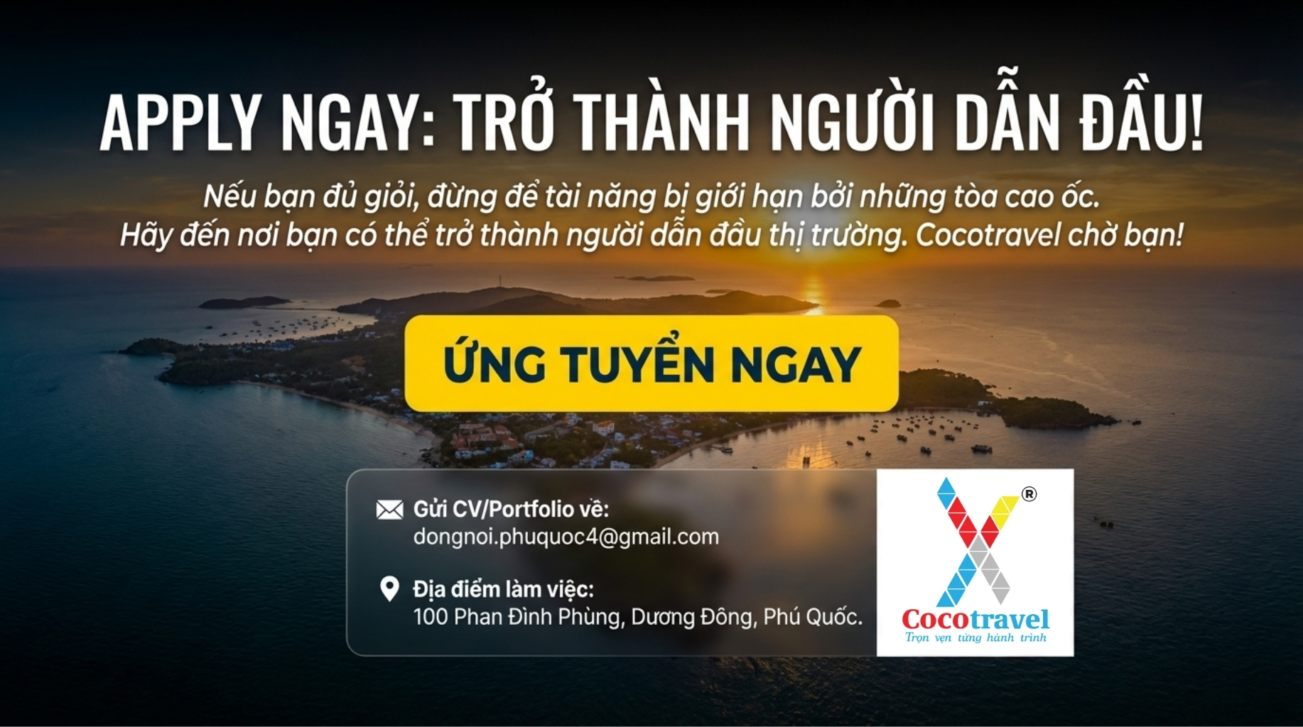 Cocotravel Phú Quốc tuyển dụng nhân sự